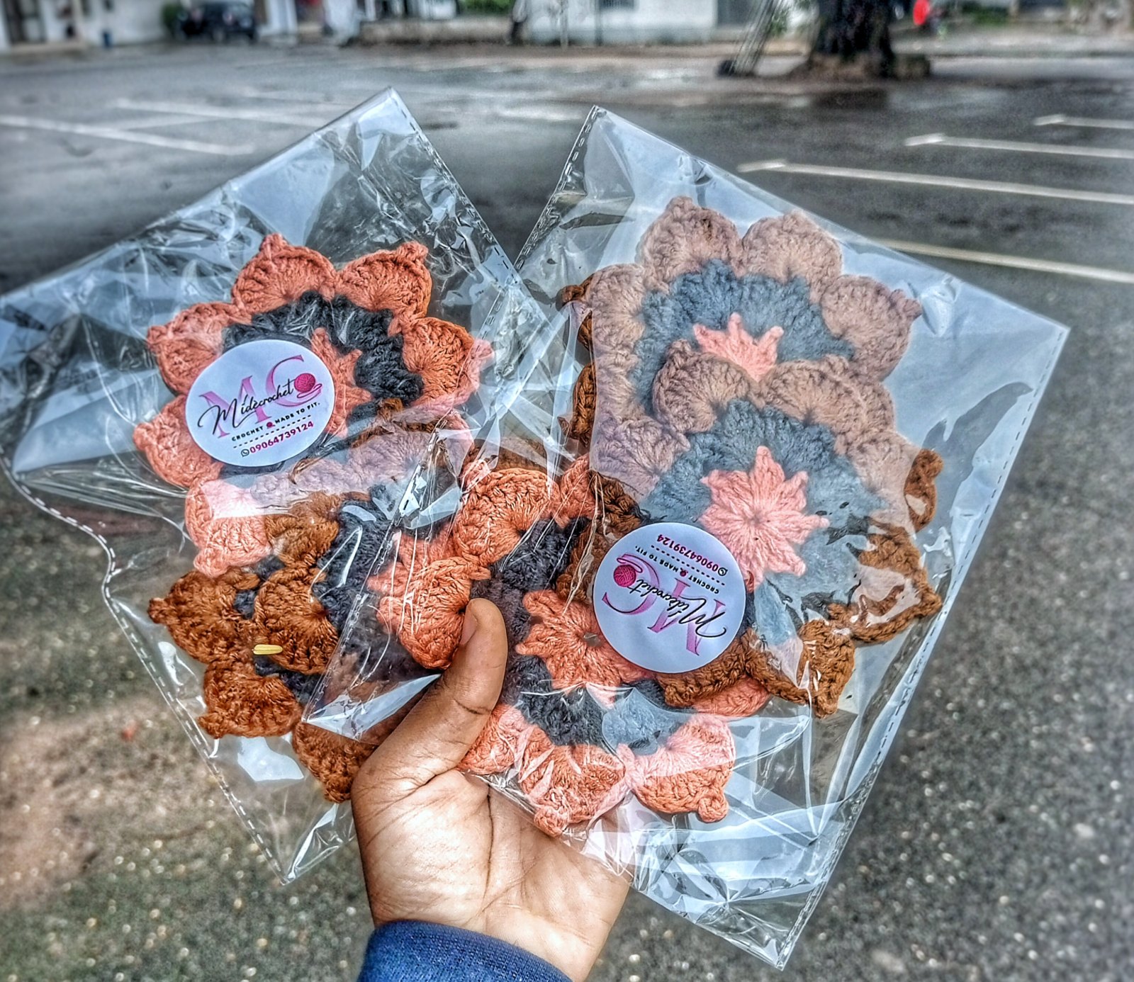 Crochet flower Appliques ๐บ๐ฅ