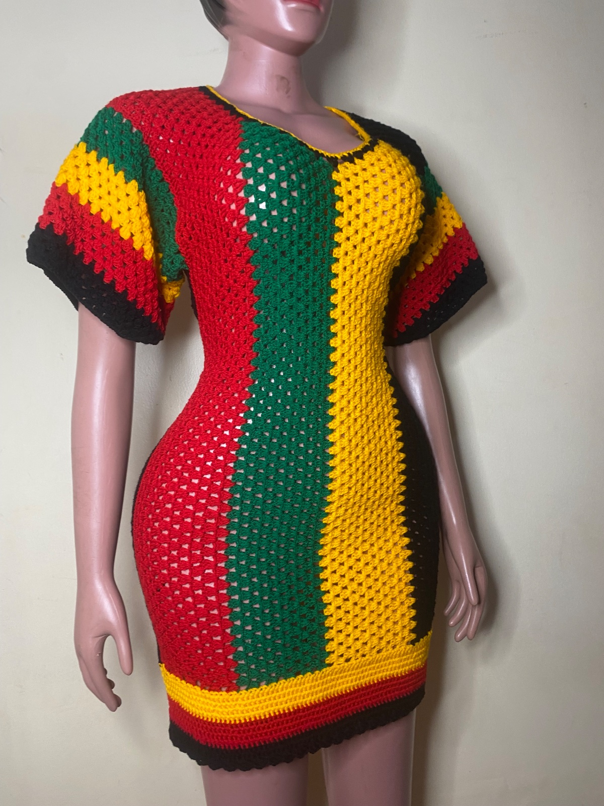 Rasta colored dress