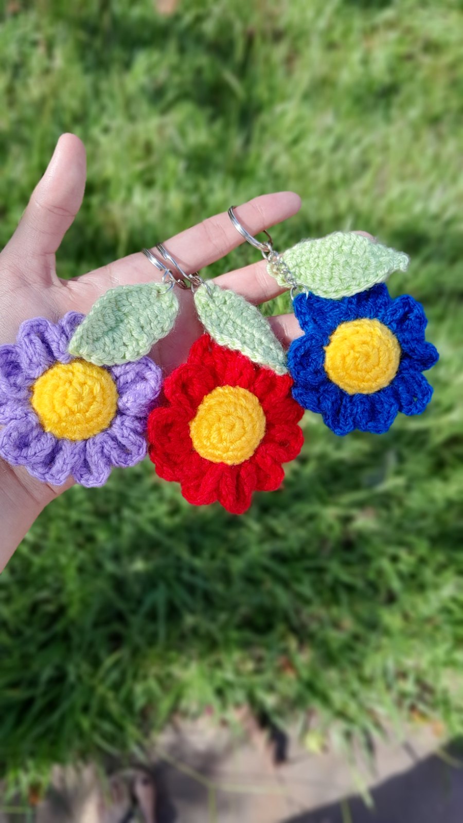Llaveros de flores
